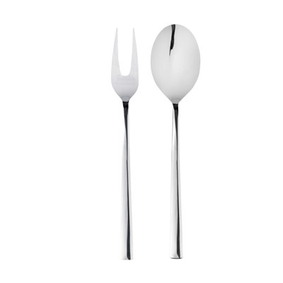 Ensemble de service (fourchette et cuillère) en acier inoxydable Atena