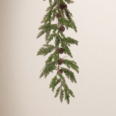 72" Pine and Pinecone Christmas Garland