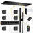 Rodeo 36-Inch LED & Music Rainfall Thermostatic Shower System with Slide Bar and 2-in-1 Handheld-97793326