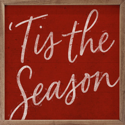 Festive Tis The Season Red