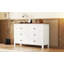 Commode en bois de style campagnard rétro avec 6 tiroirs-1103526842