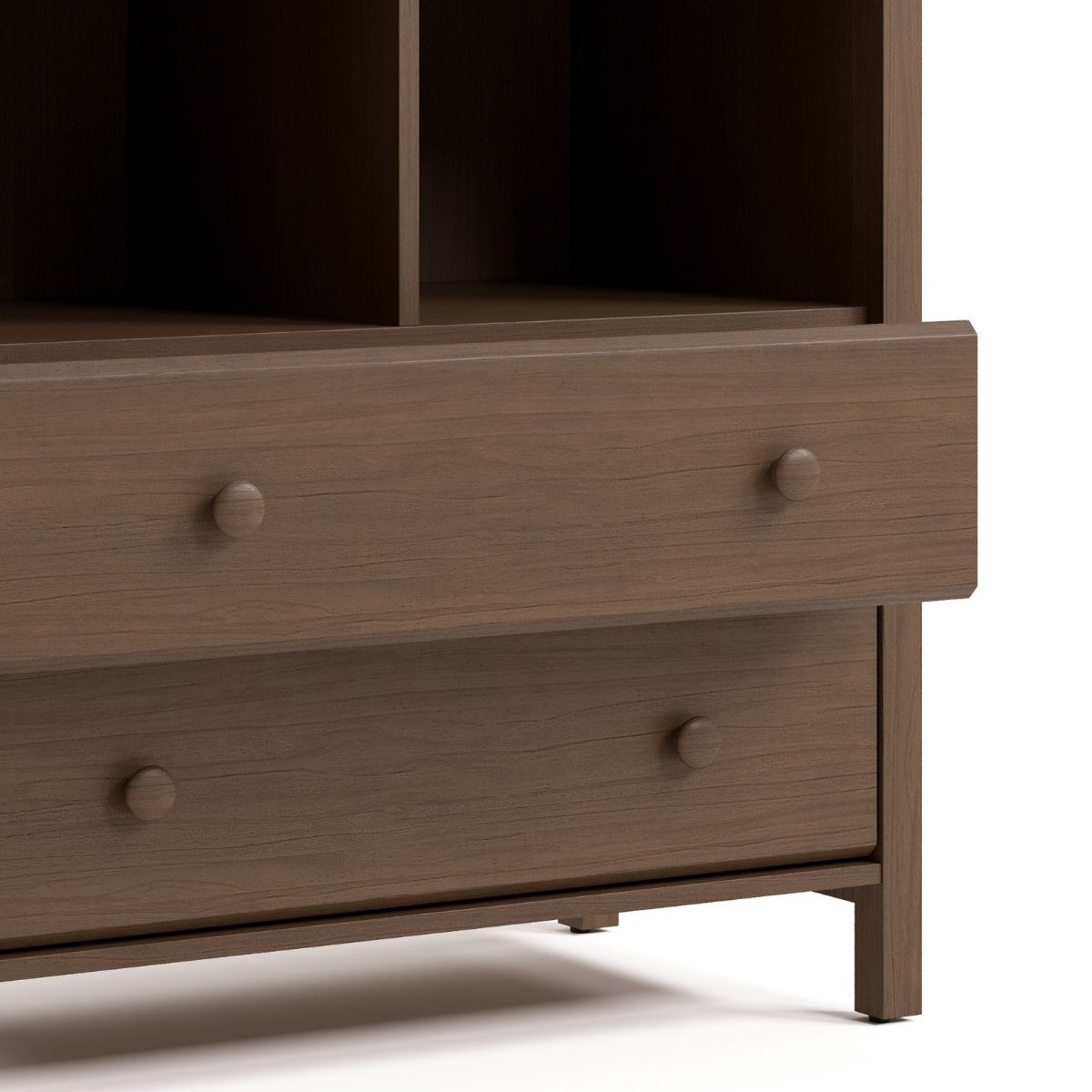 Alpine Changing Table Dresser, Hazelnut
