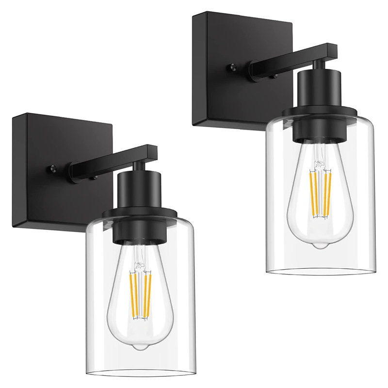 Annafran Armed Sconce, Matte Black, No