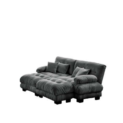 Modular Sectional Sofa Cloud Couch, Deep Seat Couches With Ottoman For Living Room