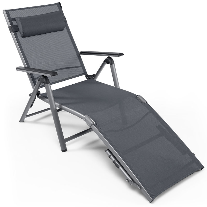 Ager Outdoor Metal Chaise Lounge