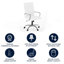 Chaise de bureau ergonomique pivotante à haut dossier - Basics by Wayfair ™-122619326-44017392
