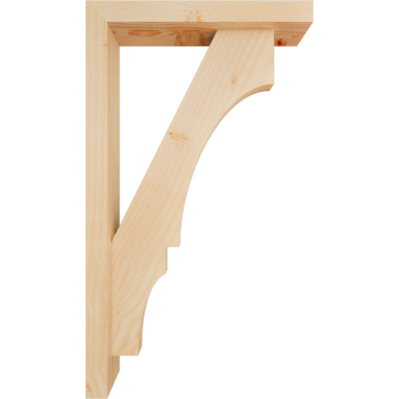 Support de bloc Balboa avec entretoise décalée, 28 x 16, Sapin Douglas de l 3 1/2 (lisse)