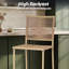 Ensemble de 4 tabourets de bar à hauteur de comptoir avec tabouret de patio en rotin de 30 po avec structure en métal