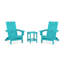 Foldable Outdoor Adirondack Chair with Table-396635216