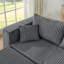 Canapé modulaire compact en velours côtelé: Canapé modulaire moderne et minimaliste-456676607