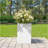 MGO Handmade Rectangle Planter Box, 20''H, White-1684319146-1684319147