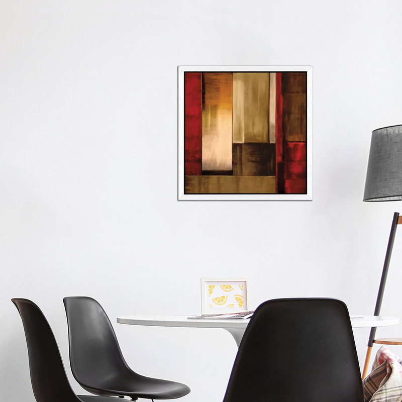 Crossover I by Aaron Summers - Single Picture Frame Painting on Canvas, White Framed, 93.98 cm H x 93.98 cm W