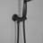 Single Handle 2-Spray Shower Faucet Set 1.8 GPM With Valve Dual Function Handheld Shower Head In Matte Black