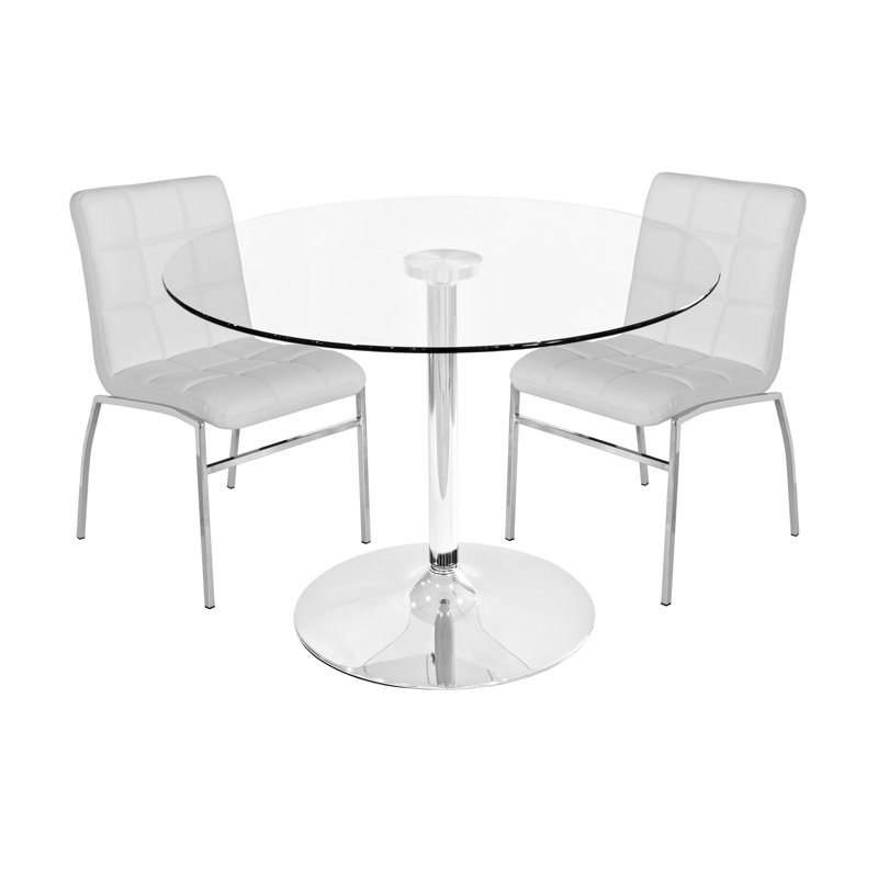 Chet 2 - Person Dining Set, White