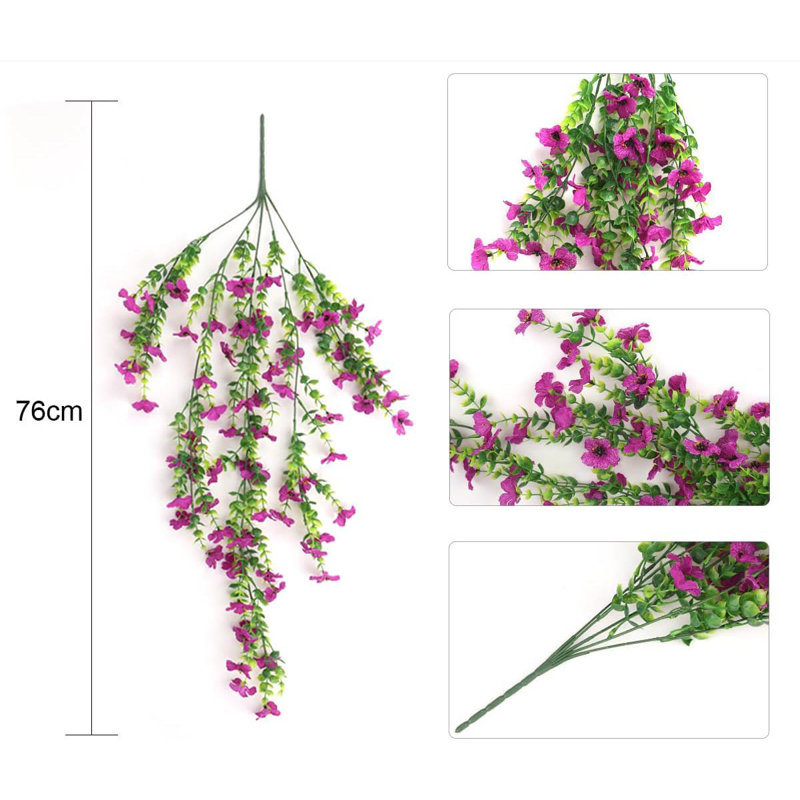 Plastic, Silk Wall Decor, Purple