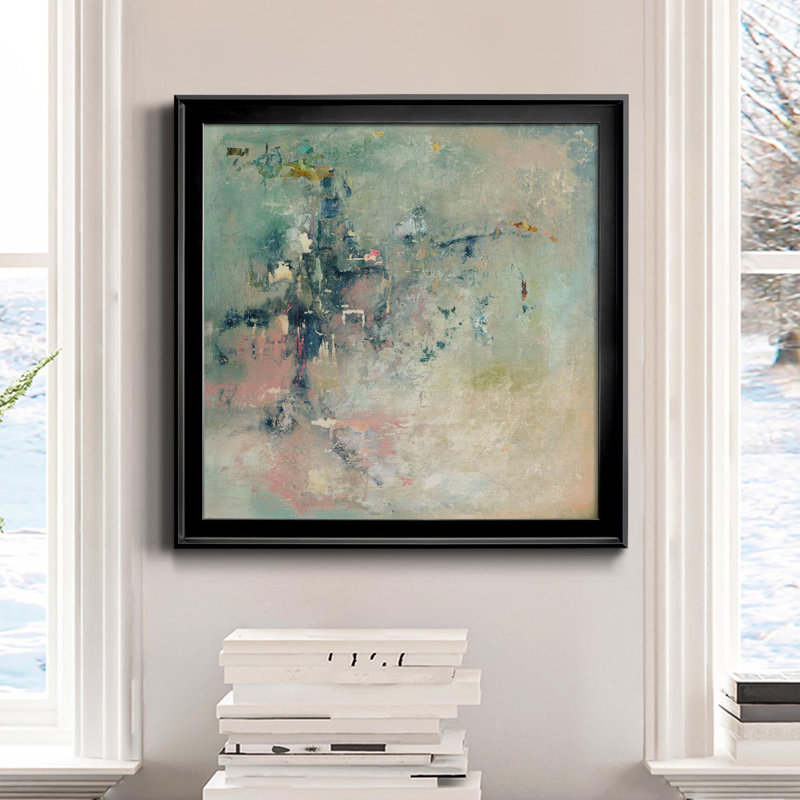 Transitions - Peinture sur toile encadrée, Noir, H 30,5 po x l 30,5 po x P 1,5 po