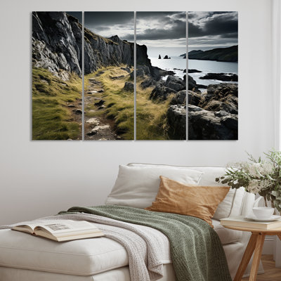«Ireland Beautiful Landscape I», reproduction sur toile 4 pièces