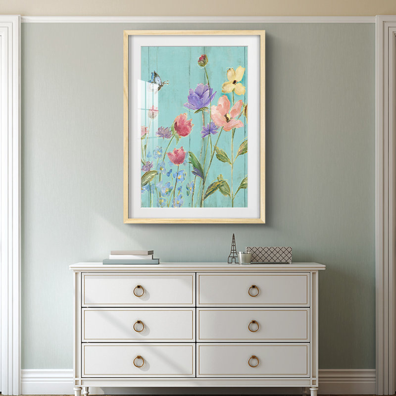 Vibrant Flow II - Toile tendue avec châssis, Naturel, H 28,5 po x l 20,5 po
