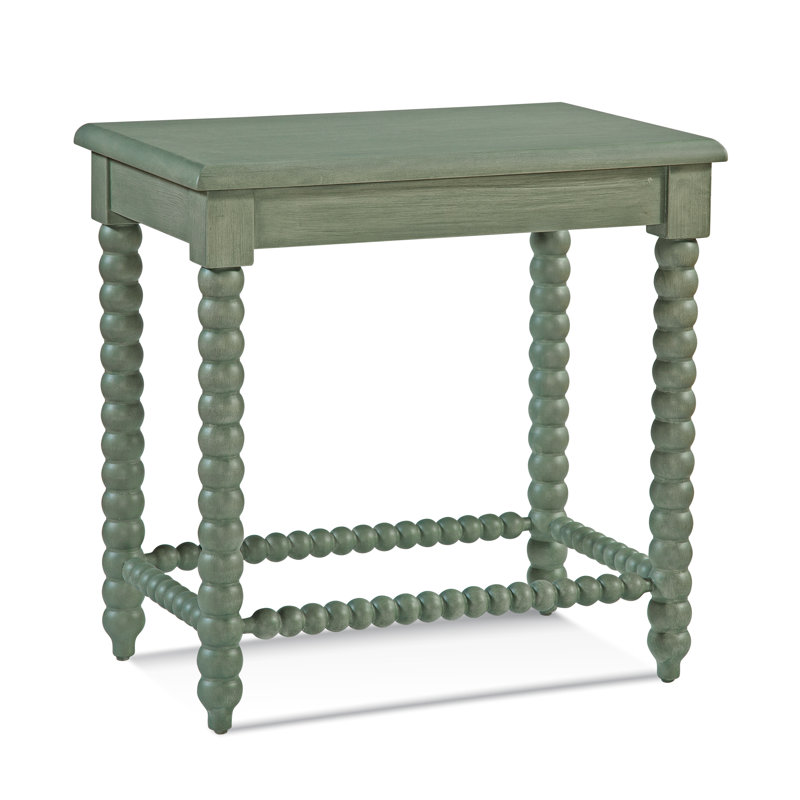 Lind Island Solid Wood End Table, Ocean