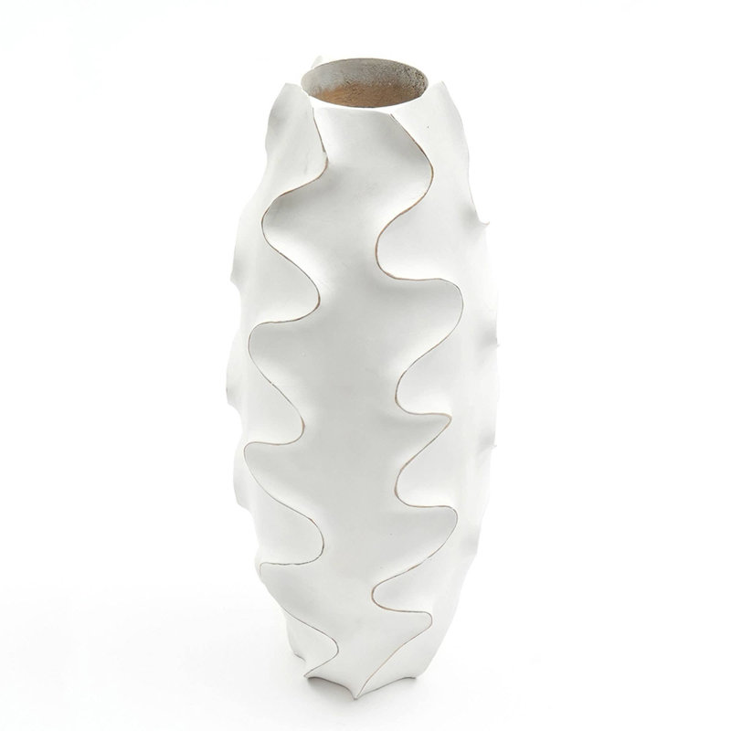 Vase | Vase décoratif décoratif en bois fabriqué à la main | 5 x 15 po