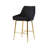 Upholstered Counter Stool with Metal Frame-89078424