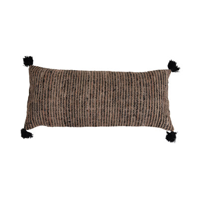 Striped Cotton Throw Pillow