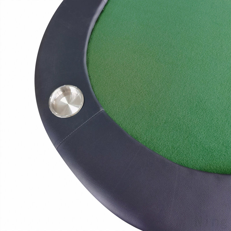 Table de poker pliable INO Design 73 po avec porte-gobelets # 16364 - vert, Vert