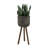 Handwoven Bamboo and Pine Wood Planters with Tripod Base, Decorative Woven Design, Durable Construction, Set of 3-1673631520-1673631527