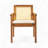 Preston Outdoor Patio 7-Piece Dining Set, 6 Acacia Wood Dining Chairs With Beige Cushions And 1 Acacia Wood Dining Table