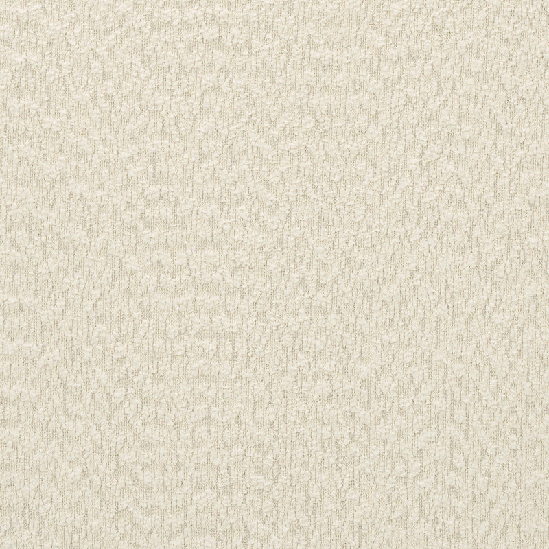 Contemporary Bedroom Pelican Bench With Boucle Upholstery - Pearl White Fashionable Modern Cream Stable