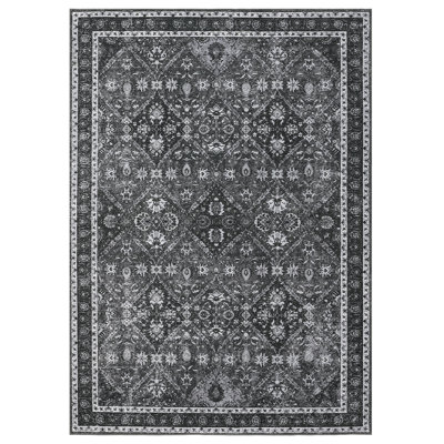 Charvae Washable Floral Indoor Rug