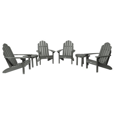 Anette Outdoor Adirondack Chair With Table