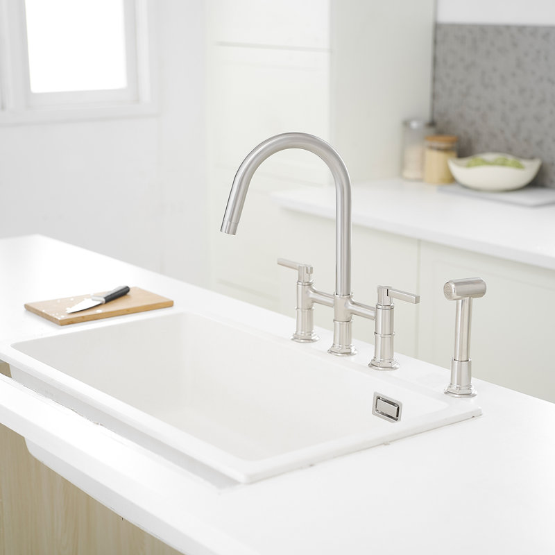 VIBRANTBATH Kitchen Faucet, Nickel
