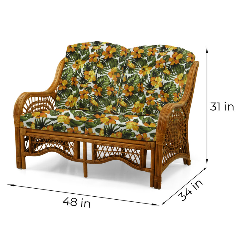 Ottoville 48" Rolled Arm Sofa, Floral