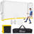12x6 Soccer Net And Soccer Rebounder Net, 2 In 1 Soccer Goal For Backyard