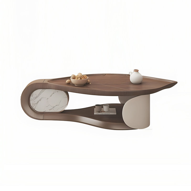 Solid Coffee Table with Storage
