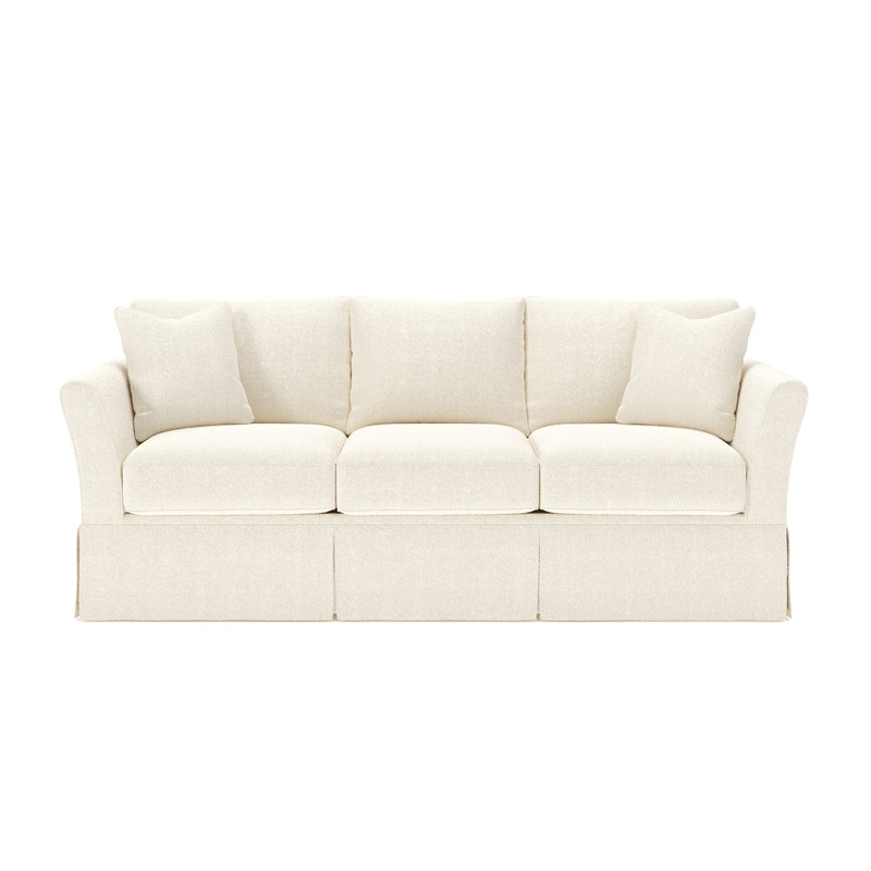 Shelby 82'' Upholstered Sofa, Davis Pearl Performance Bouclé