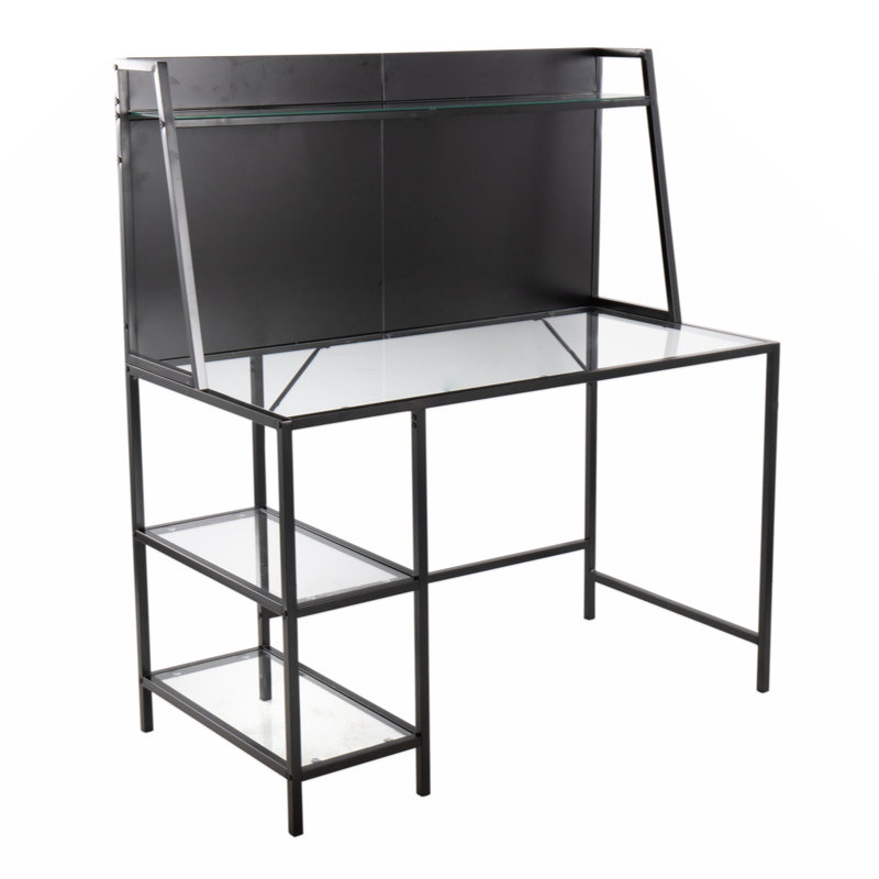 Bureau à niveaux Avenell, Noir, Clair