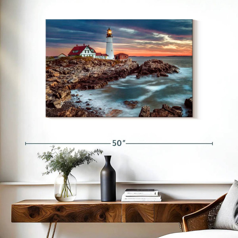 Aletra Cape Elizabeth PDX Stormy Sunrise, H 26 po x l 39 po