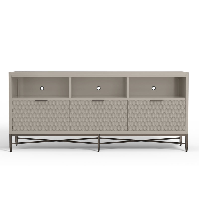 Capra Milo TV Console, Cement Gray