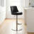 Seneca Swivel Upholstered Faux Leather Adjustable Height Counter Stool with Stainless Steel Frame-137715599