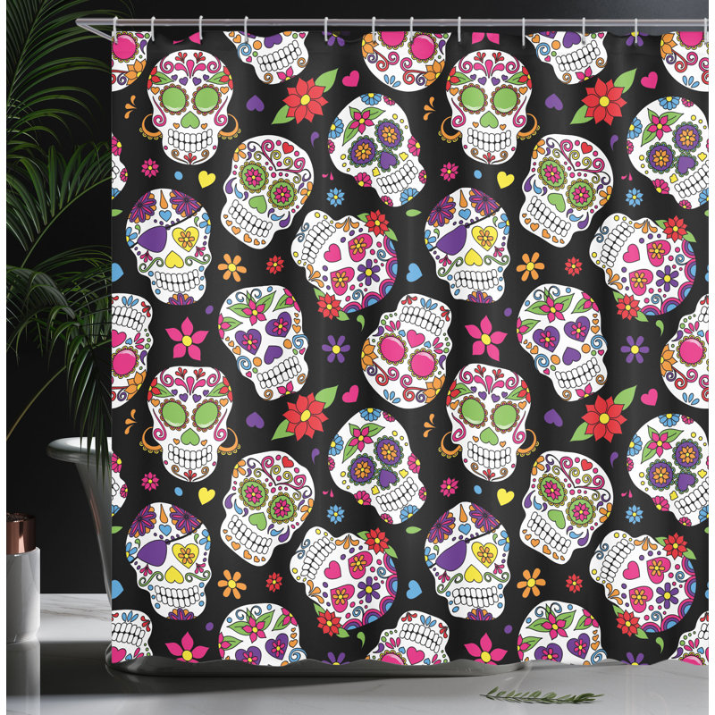 Shower Curtain with Hooks Included, 70" H x 69" W