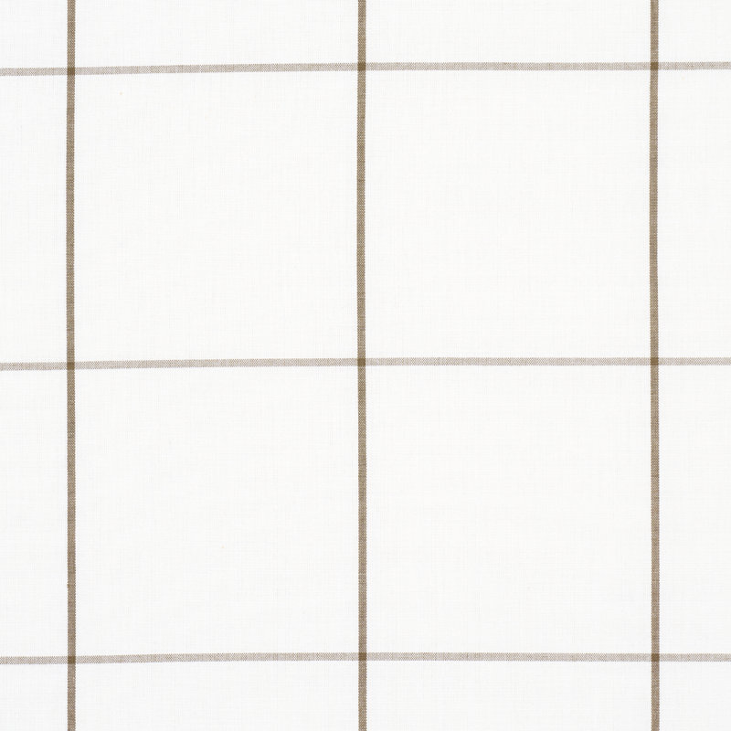 Schumacher x Veere Grenney Woodman Check Fabric, Berber Brown