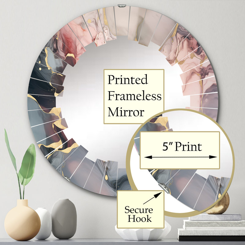 Miroir mural Menneken, 24 po x 24 po