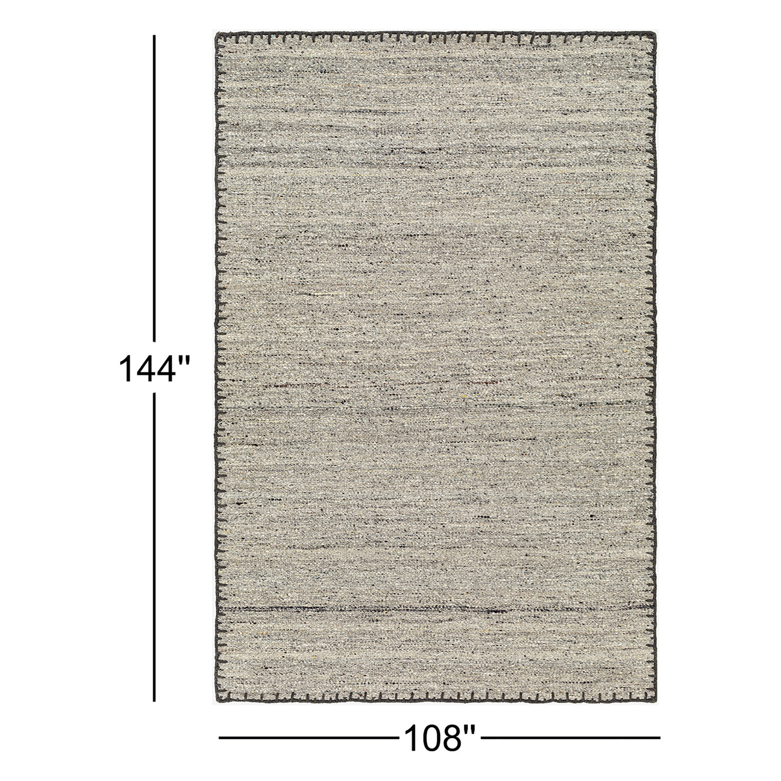 Jayde Hand-Woven Wool Rug, Rectangle 9' x 12'