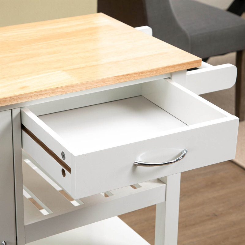 Aristoteles Wood Kitchen Island