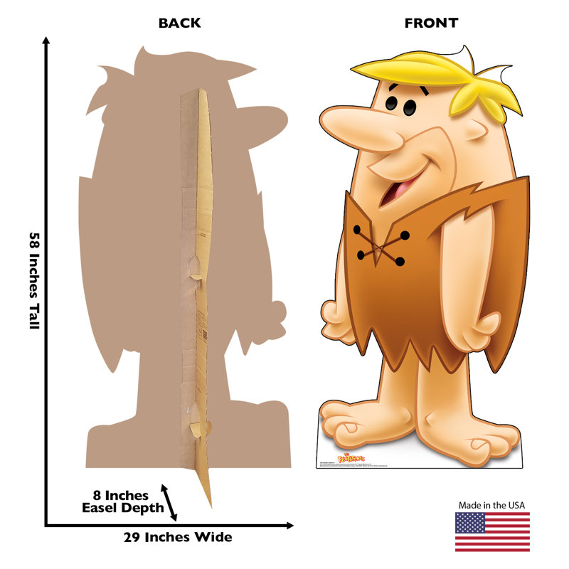 58'' Life-Size Barney Rubble Cardboard Cutout Standup
