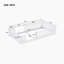 Lit plateforme en bois avec garde-corps, blanc-548876016