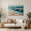 Art mural nautique bleu marine et vert sable-1071630161