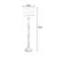 Beige-white+Grey Linen+Resin Free Form Floor Lamps